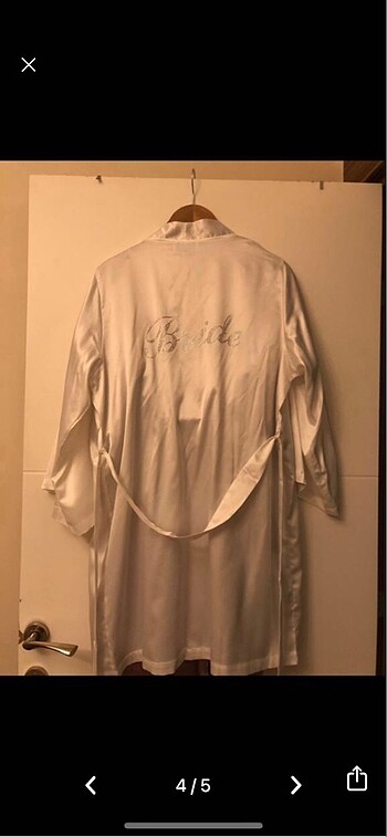 l Beden çeşitli Renk Penti 1 adet beyaz Bride,3 bridemaid sabahlık