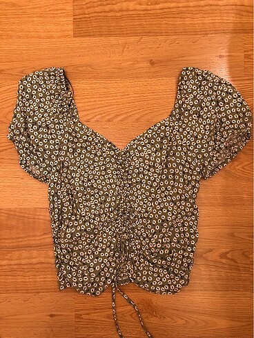 H&m yeşil bluz
