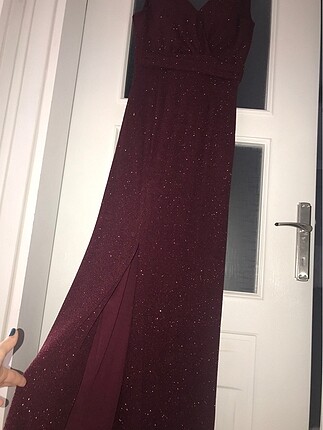 m Beden bordo Renk Medium beden bordo abiye