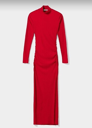 Bershka kırmızı elbise 