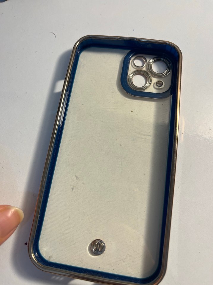 Parlak Lacivert Bohem Telefon Kılıfı - Görsel 2