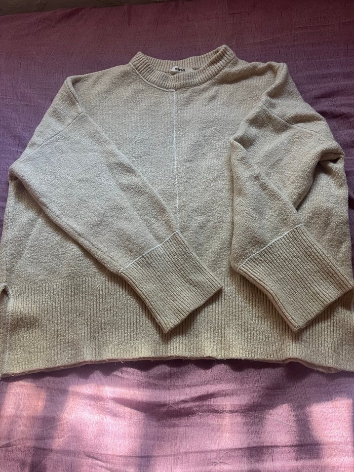 Koton Bej Kadın Yün Kazak - Görsel 3