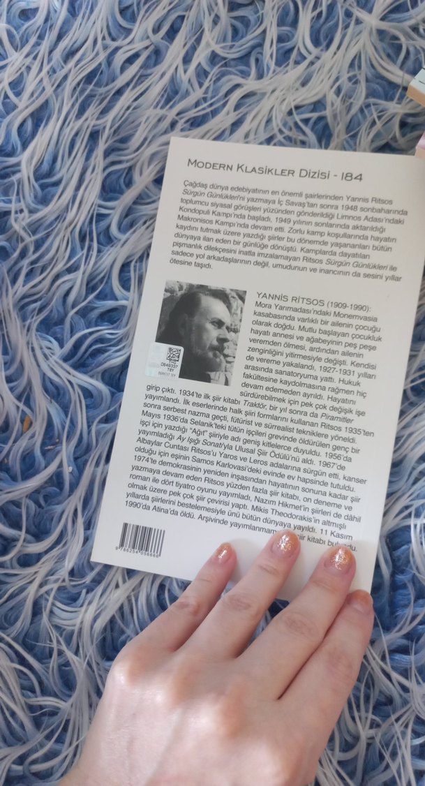 Yannis Ritsos - Sürgün Günlükleri Roman - Görsel 2