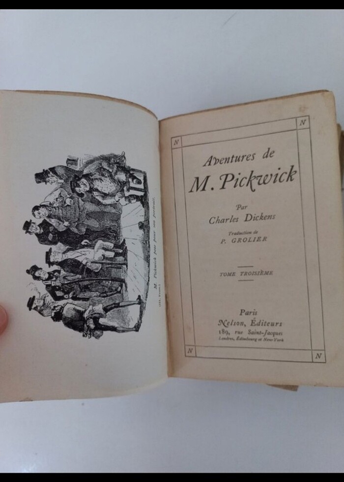 Charles Dickens antika kitap 1936 - Görsel 3