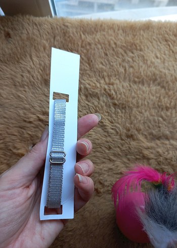 Pembe Tüylü Kedi Oyuncağı ve Gri Kedi Tasması - Görsel 5