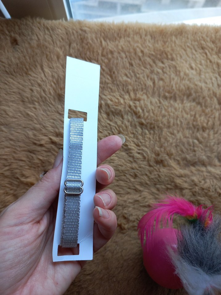 Pembe Tüylü Kedi Oyuncağı ve Gri Kedi Tasması - Görsel 5