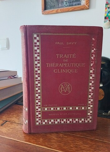 1940 Fransızca tıp kitabı antika