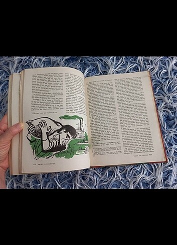 1952 İngilizce Amerikan Edebiyatı antika vintage - Görsel 8