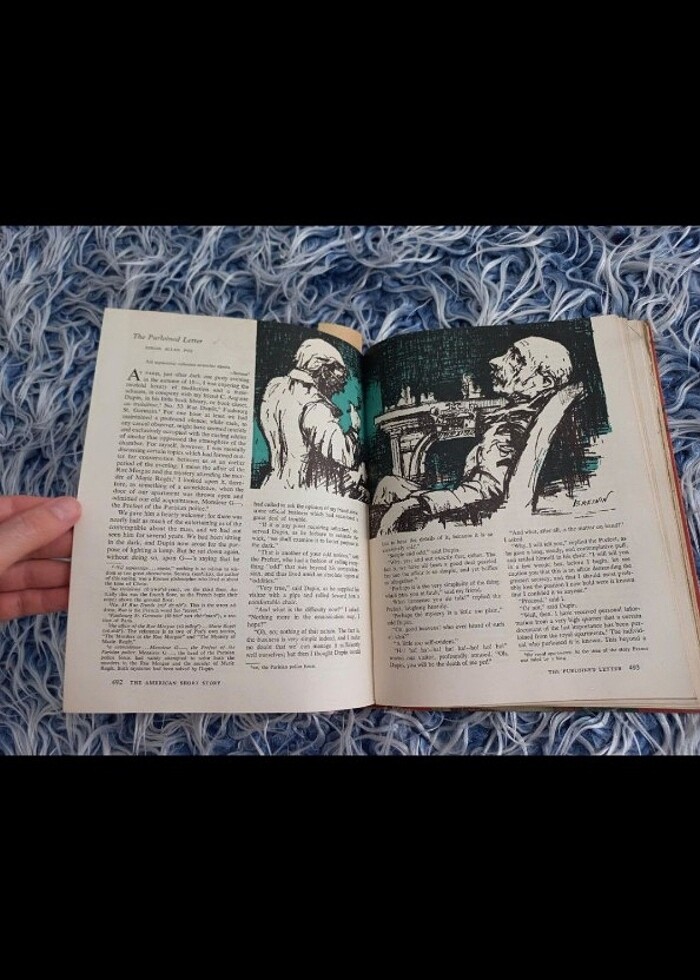 1952 İngilizce Amerikan Edebiyatı antika vintage - Görsel 5