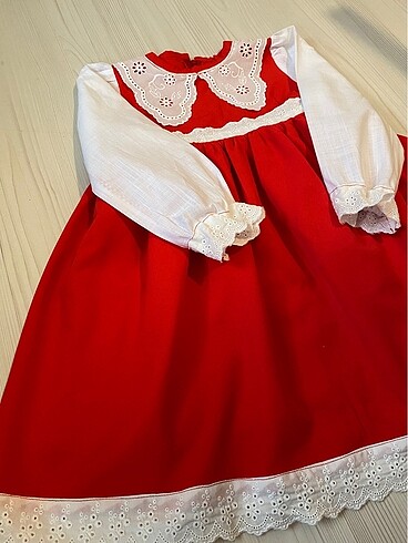 5 Yaş Beden kırmızı Renk Özel gün kız çocuk elbise