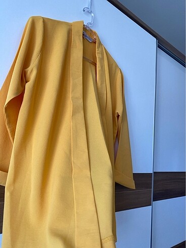 m Beden sarı Renk Sarı yazlık blazer ceket