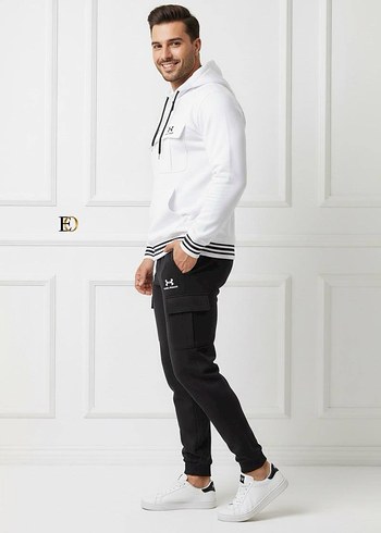 Kapüşonlu Erkek Eşofman Takımı - Görsel 3