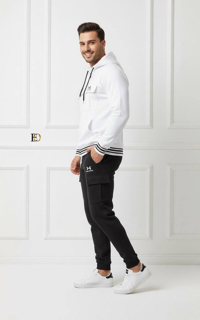 Kapüşonlu Erkek Eşofman Takımı - Görsel 3