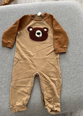 Uzun Kollu Kahverengi Bebek Tulumu