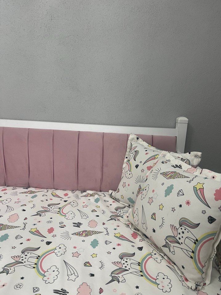 Çocuklar için Baskılı Pastel Nevresim Seti - Görsel 2