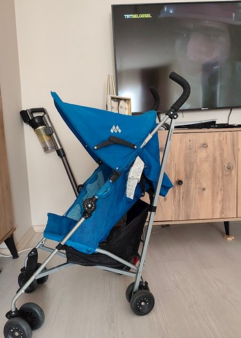 Koyu Mavi Bebek Arabası - Görsel 2