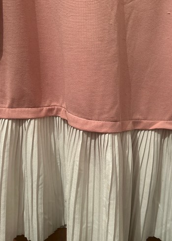 Pudra Renkli, Uzun Kollu, Pilili kadın tunik - Görsel 4