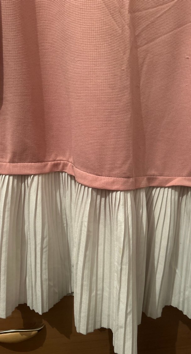 Pudra Renkli, Uzun Kollu, Pilili kadın tunik - Görsel 4