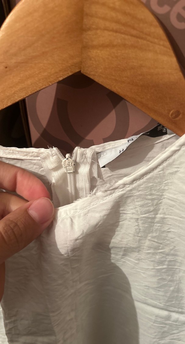 Fırfırlı Beyaz tunik - Görsel 3