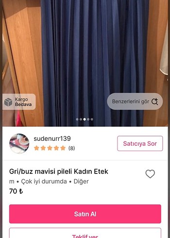 Yeşil Pilili Uzun Kadın Etek - Görsel 3