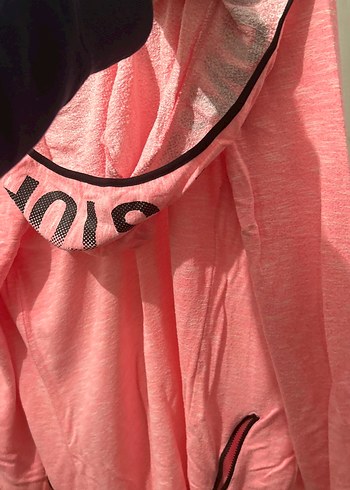 Pembe Fermuarlı Kadın Ceket - Görsel 3