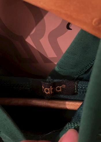 Yeşil Kadın kapüşonlu Sweatshirt - Görsel 3