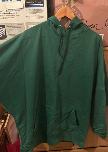 Yeşil Kadın kapüşonlu Sweatshirt - Görsel 2