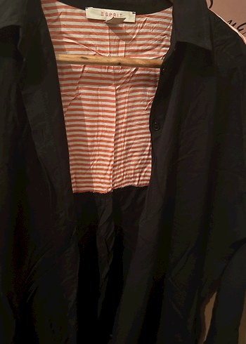 Düğmeli Siyah Kadın Gömlek - Görsel 4