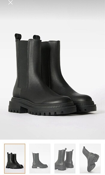 39 Beden siyah Renk Bershka bot