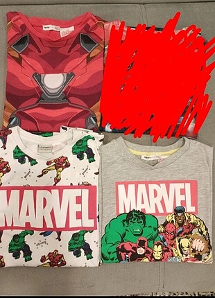 Marvel ,avengers karakterleri tişort . 8-9-10 yaş 