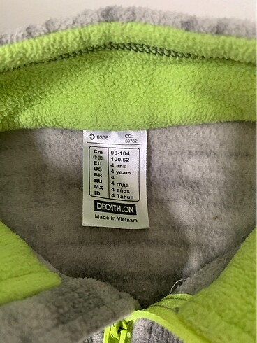 Decathlon Decathlon 3-4 yaş polar üst