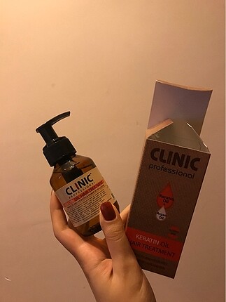 clinic keratin saç bakım yağı