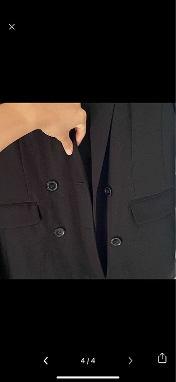 m Beden siyah Renk Pull bear blazer ceket