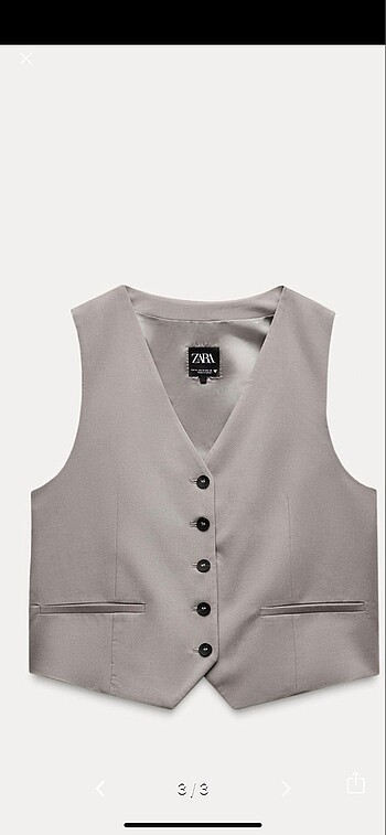 Zara gri yelek