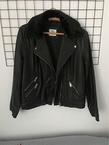 Biker deri ceket