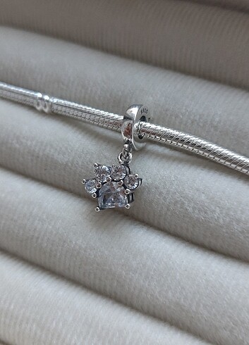 Pandora Gümüş taşlı pati charm