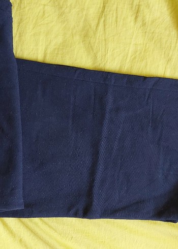 Diğer Lacivert Keten Pantolon