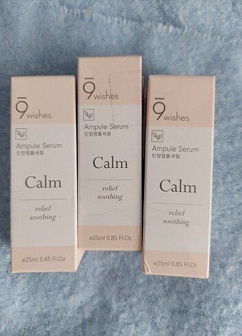 9wishes yatıştırıcı calm serum, kore cilt bakımı, sıfır ürünler,