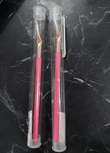 essence blooming bright eyeliner fırçası, sıfır ürün, 2 adet mev