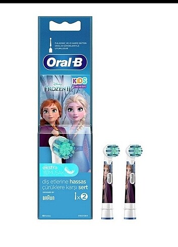 Oral-B Frozen Çocuklar İçin Diş Fırçası Yedek Başlığı 2'li, sıfı