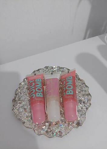 ESSENCE JUİCY BOMB LİPGLOSS, sıfır ürünler, 2 adet pembe renk me