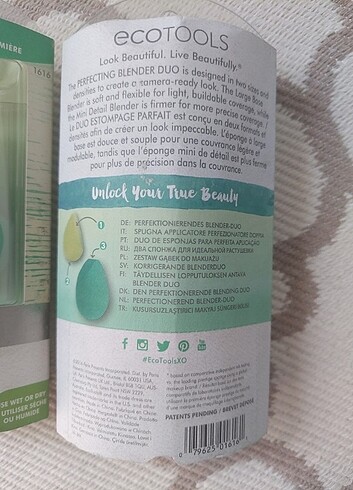 Ecotools Ecotools Perfecting Blender Duo - Makyaj Süngeri 2'li Kod:1616,