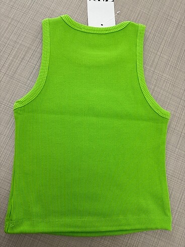 m Beden yeşil Renk zara neon yeşil crop atlet