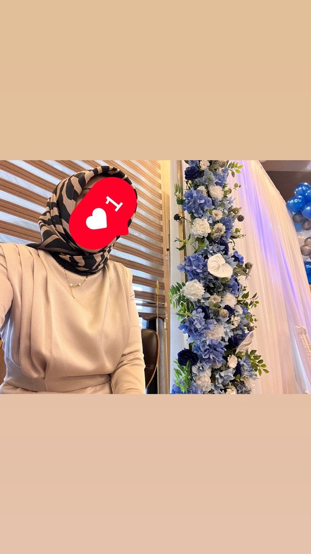 Ekru saten elbise / uzun - Görsel 2