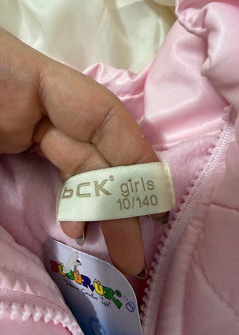 Pembe Kız Çocuk Mont - Görsel 2