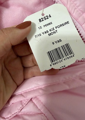 Pembe Kız Çocuk Mont - Görsel 4
