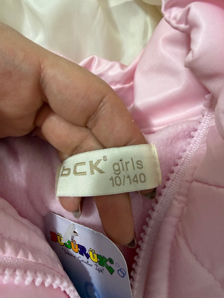 Pembe Kız Çocuk Mont - Görsel 2