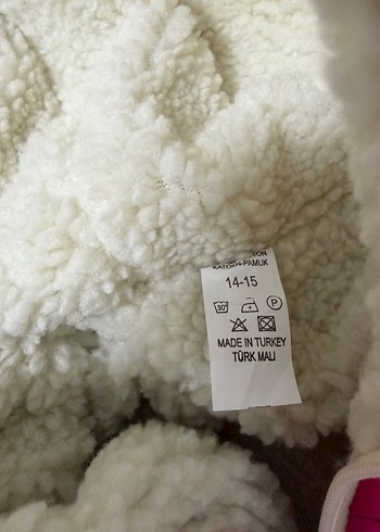 Kız Çocuk Pembe Kapüşonlu Mont - Görsel 4