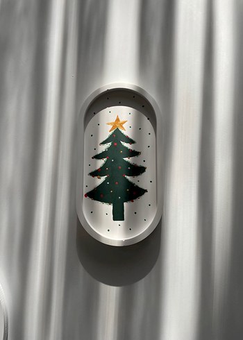 Yılbaşı Temalı Dekoratif Tabak - Görsel 4