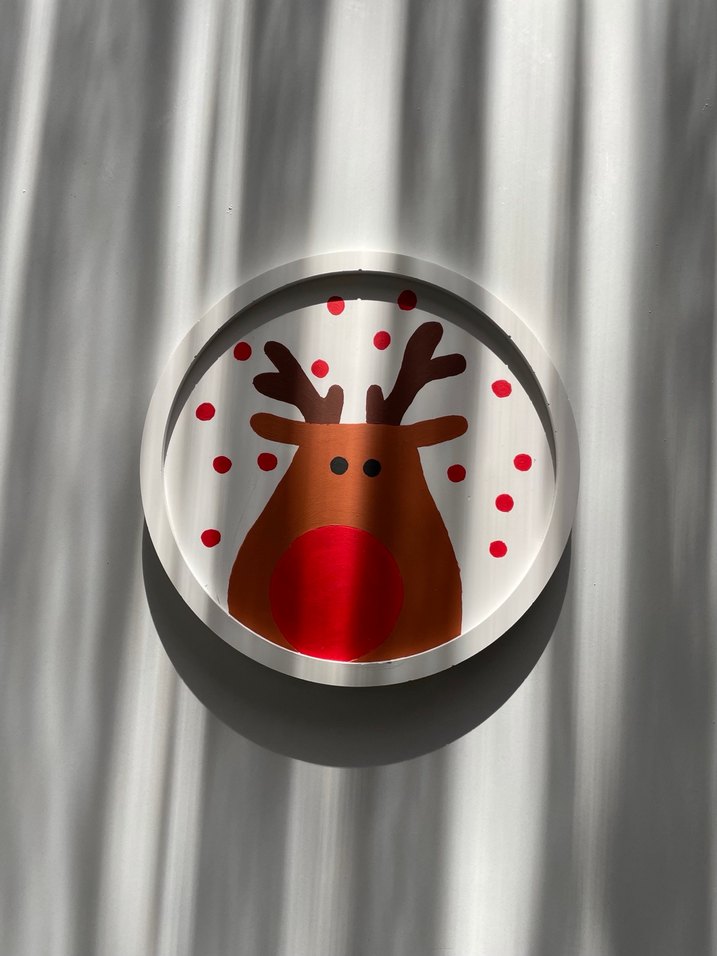 Yılbaşı Temalı Dekoratif Tabak - Görsel 2